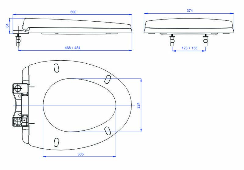 nắp nhựa bồn cầu rơi êm