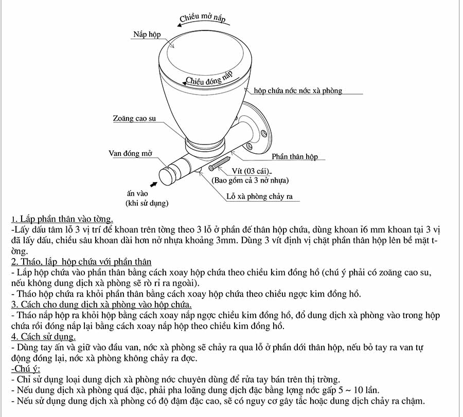 Huong dan lap dat hop dung xa phong nuoc treo tuong Inax 