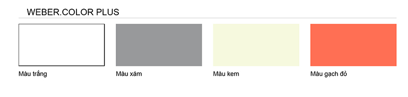 BẢNG MÀU KEO CHÀ RON WEBER COLOR PLUS
