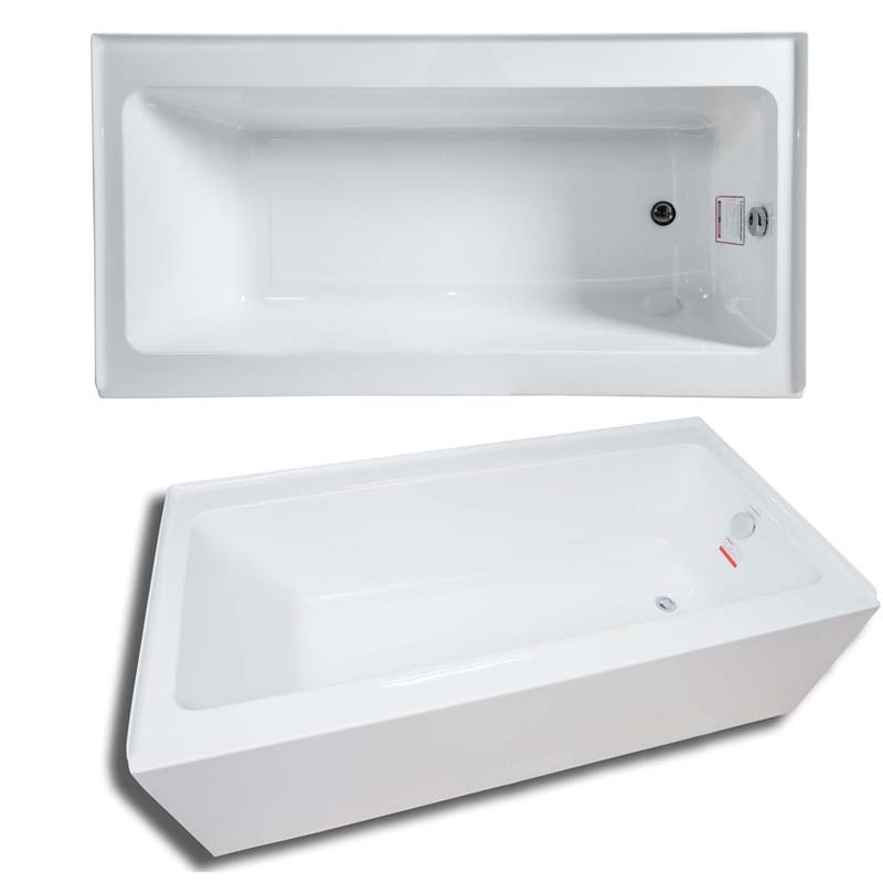 Bồn tắm nằm hình chữ nhật có vách che MANHATTAN MS-8867A