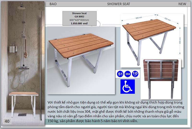GHẾ NGỒI PHÒNG TẮM CHO NGƯỜI GIÀ