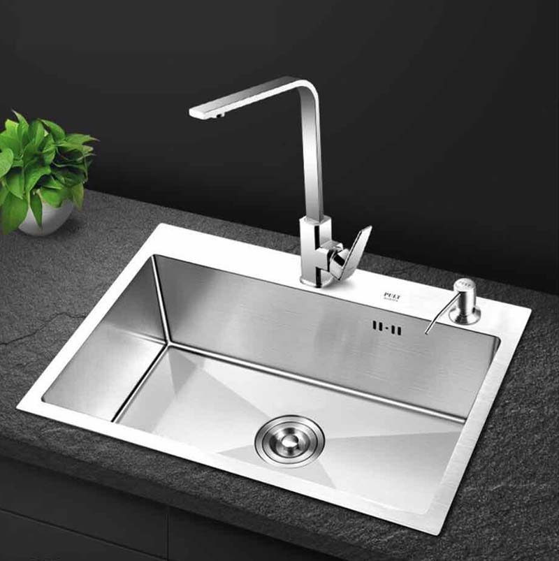 Bồn rửa chén inox đúc SUS304 1 hộc EROWIN 5545VC