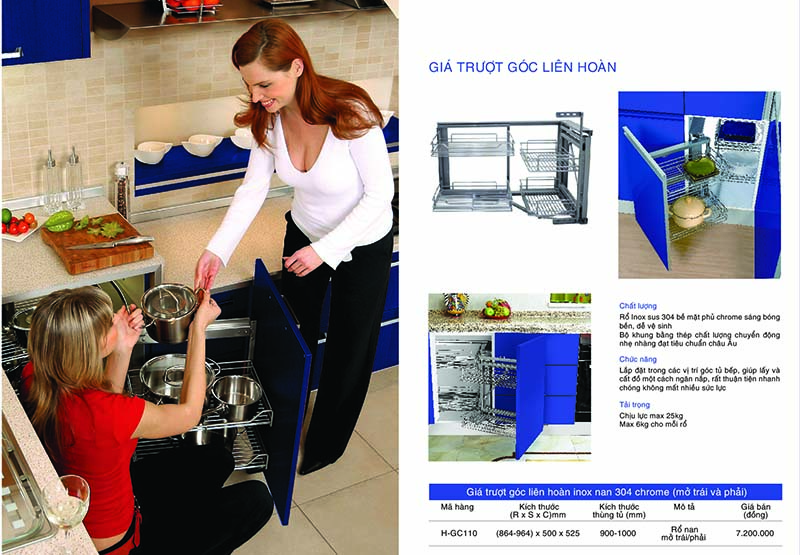 Thông số kỹ thuật kệ góc liên hoàn inox 304 HUGE