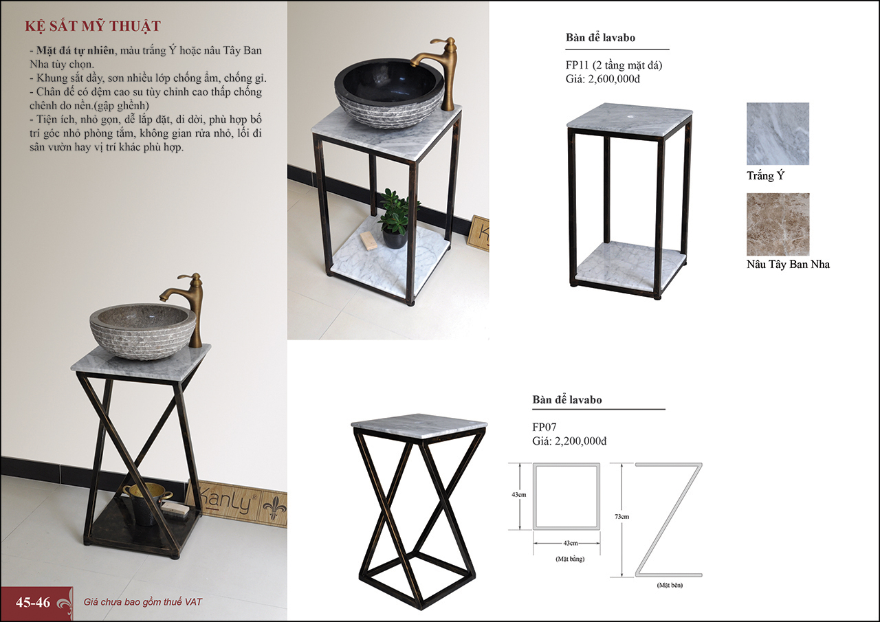 Kệ để lavabo đặt bàn đẹp 