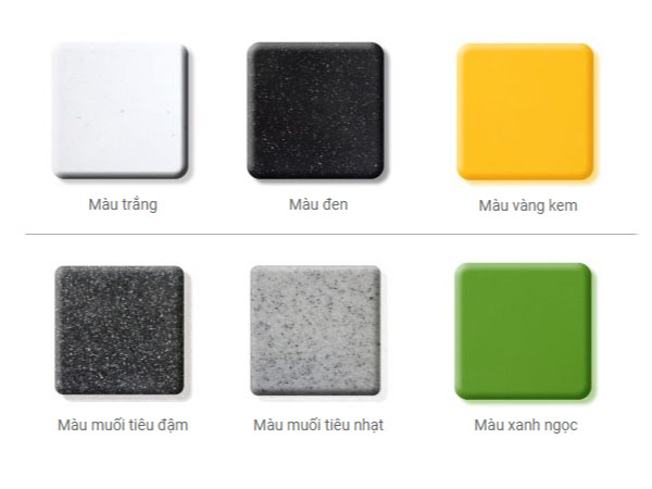 BẢNG MÀU CHẬU ĐÁ NHÂN TẠO 