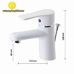 voi-lavabo-nong-lanh-son-trang-caesar-b430cpw