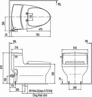 ban-cau-khoi-inax-cao-cap-ac-4005vn