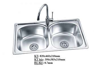 Bồn rửa chén inox 2 hộc MOEN AECI8246 bon-rua-chen-inox-2-hoc-moen-aeci8246