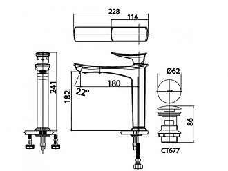 voi-bon-rua-mat-nong-lanh-than-cao-cotto-ct2252a