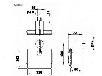 truc-moc-giay-ve-sinh-cao-cap-toto-tx703ae