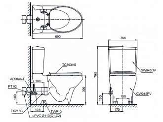 ban-cau-hai-khoi-thoat-ngang-toto-cs945pdt2-nap-tc393vs