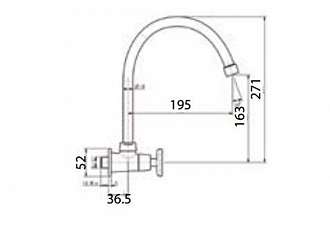 voi-rua-bat-gan-tuong-nuoc-lanh-american-standard-wf-t707
